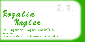 rozalia nagler business card